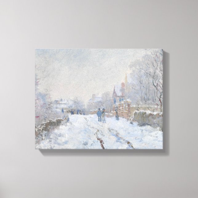 Toile Claude Monet - Scène de neige à Argenteuil (Recto)