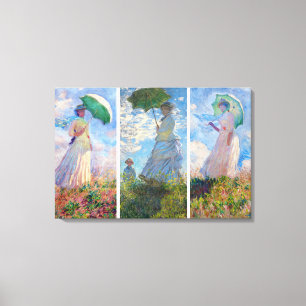 Toile Claude Monet - série Femme au Parasol