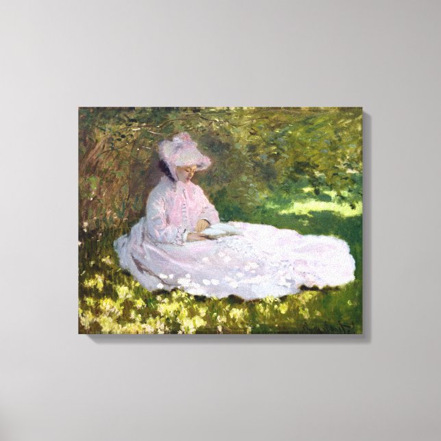 Toile Claude Monet Springtime Impressionnisme (Recto)