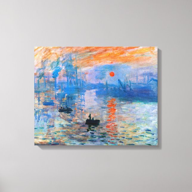 Toile Claude Monet Sunrise (Recto)