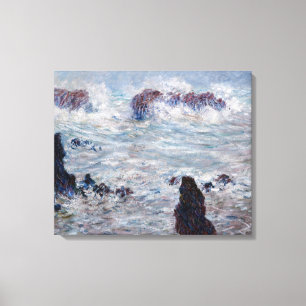 Toile Claude Monet - Tempête au large de la côte Belle-Î