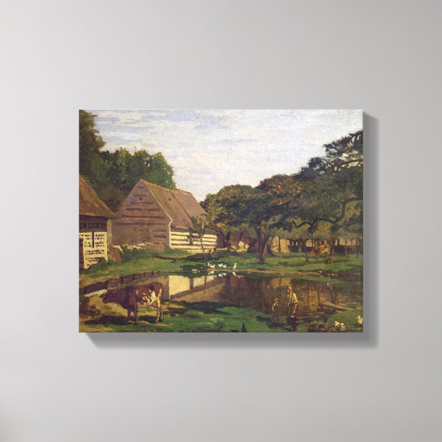 Toile Claude Monet | Une ferme en Normandie (Recto)