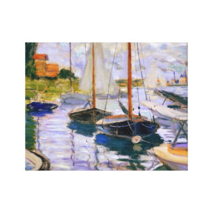 Toile Claude Monet - voiliers sur la Seine