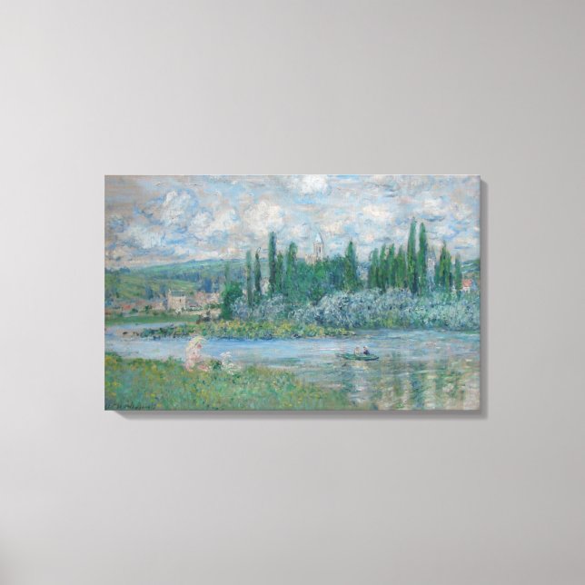 Toile Claude Monet - Vue de Vétheuil-sur-Seine - 1880 (Recto)