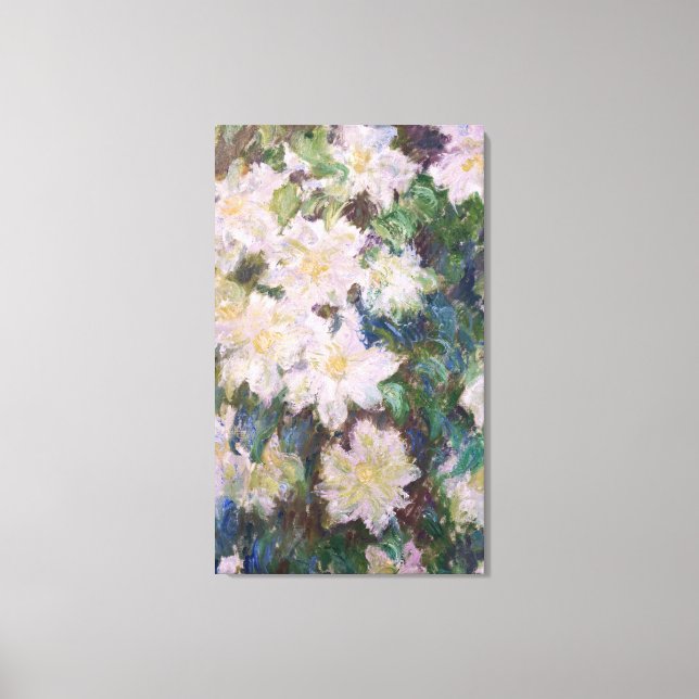Toile Claude Monet - White Clematis Faux (Recto)