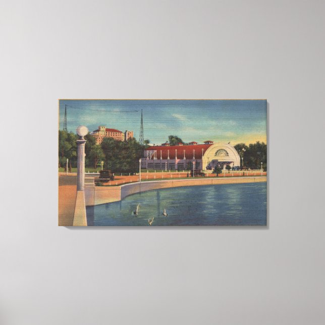 Toile Clearwater, Floride - Vue de la municipalité (Recto)