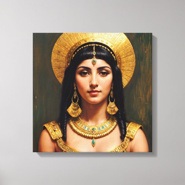 Toile Cleopatra Egyptian Pharaoh Queen Art (Recto)