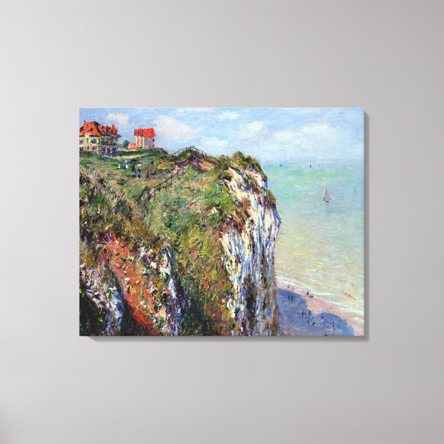 Toile Cliff À Dieppe, par Claude Monet (Recto)