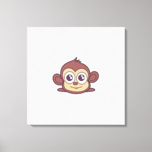 Toile Clipart de singe mignon