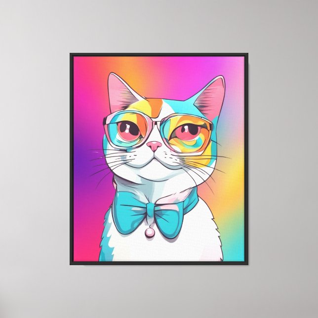 Toile Clipart d'illustration de chat (Recto)
