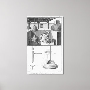 Toile Cloches de moulage, illustration de 'Encyclopedia'