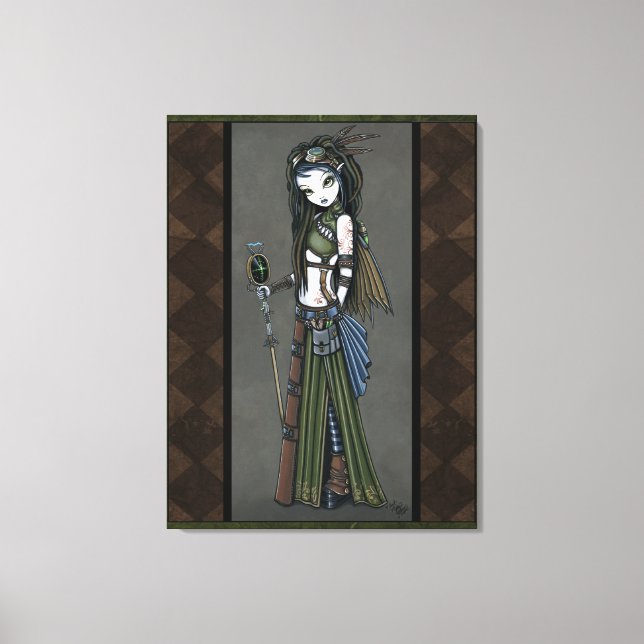 Toile "Cloud Burst" Steampunk Aviatrix Fairy Canvs Impri (Recto)