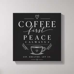 Toile Club des matins calmes Esthétique cosy Café Design