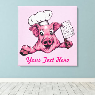 Toile Cochon Le Cuisinier Maniaque Homicide Art Drôle