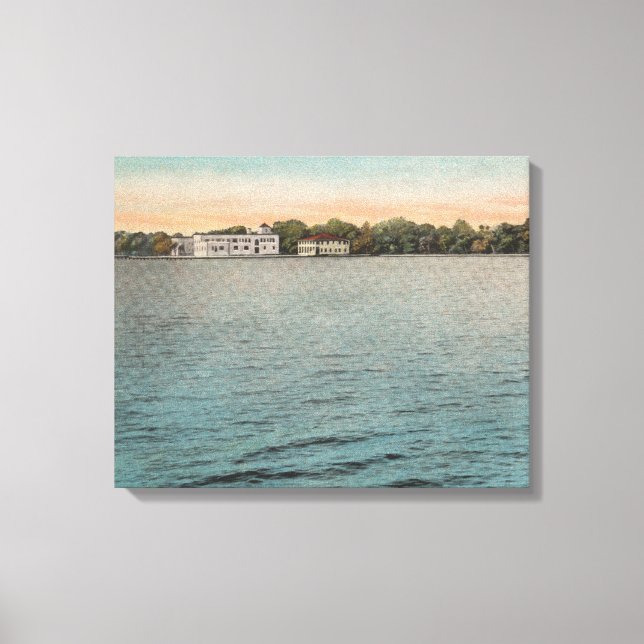 Toile Cocoa, Floride - Vue sur Brevard Hotel & Indian (Recto)