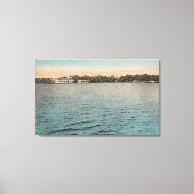 Toile Cocoa, Floride - Vue sur Brevard Hotel & Indian (Recto)
