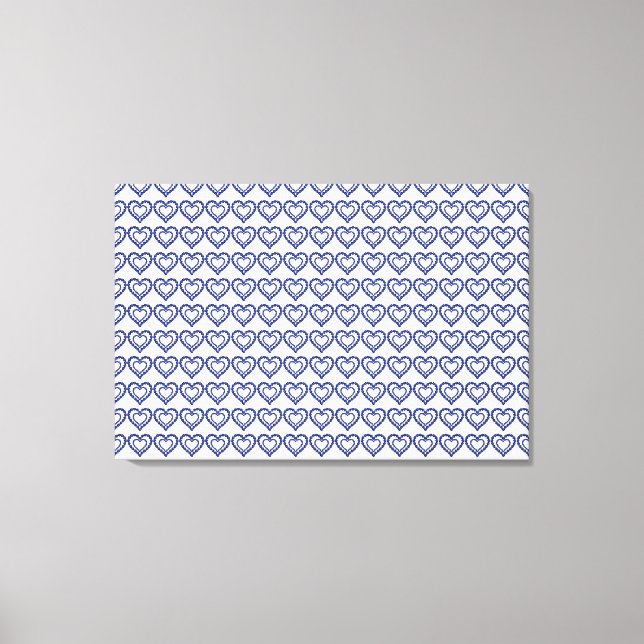 Toile Coeur bleu saphir (Recto)