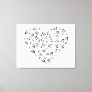 Toile coeur d'amorce