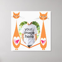 Coeur d'amour de chat modifiable - Conception de t