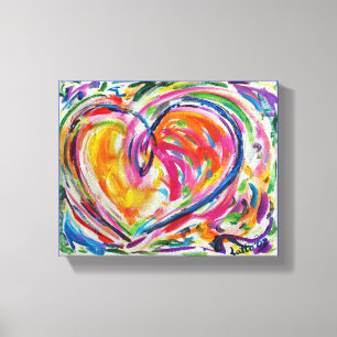 Toile Coeur de la joie Peinture Canvas Art Imprimer