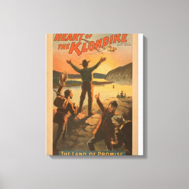 Toile Coeur de la mine "Terre de Promesse" du Klondike (Recto)
