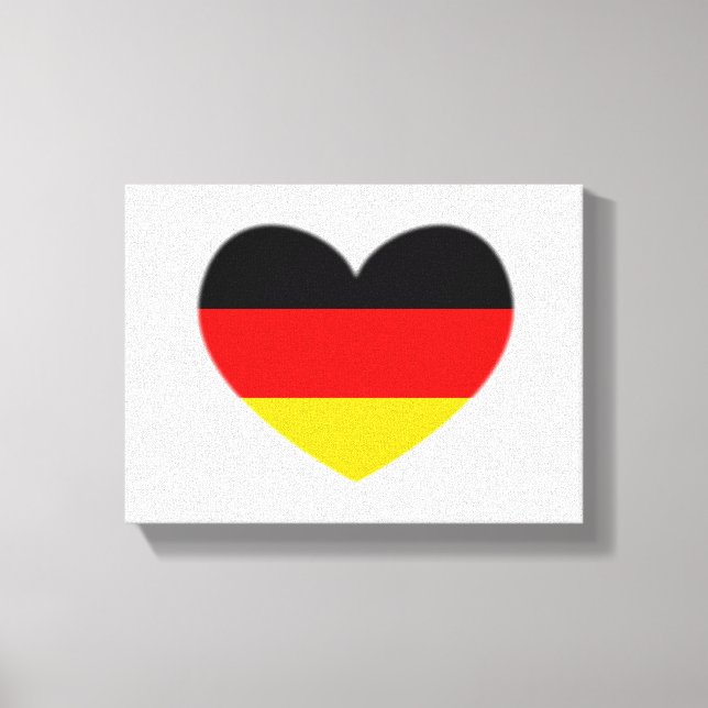 Toile Coeur du drapeau allemand (Recto)