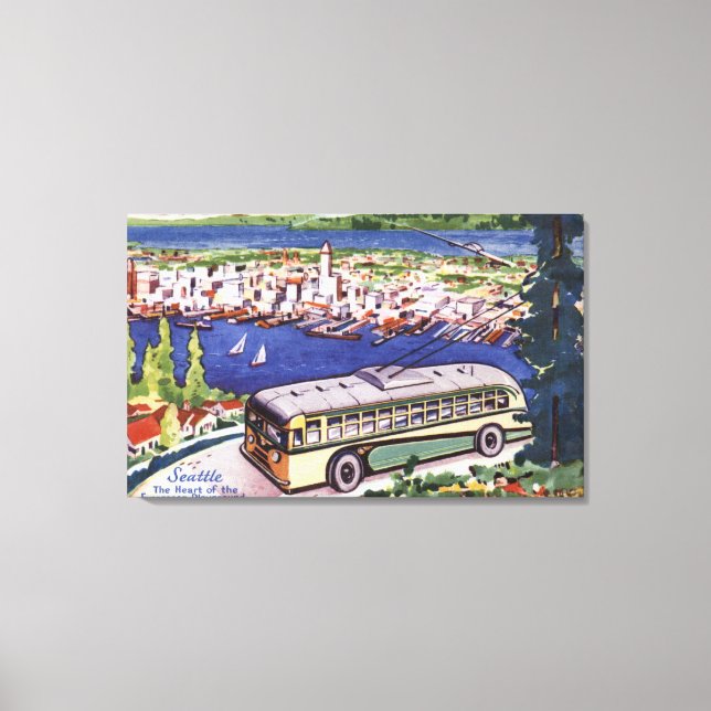 Toile Coeur du terrain de jeu À feuillage persistant (Recto)