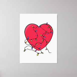 Toile Coeur éclairé