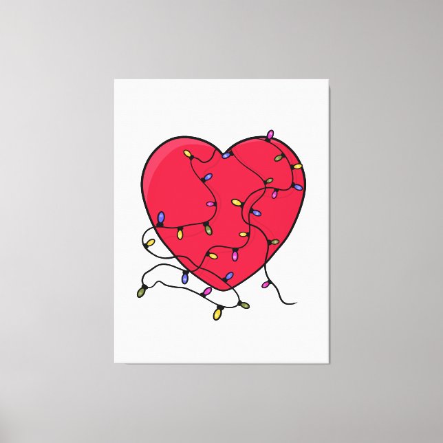 Toile Coeur éclairé (Recto)