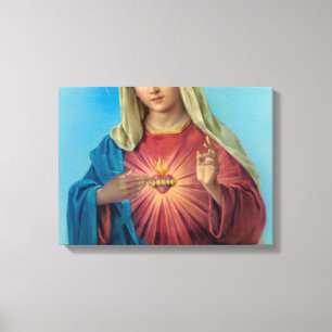 Toile Coeur Immaculé De Marie