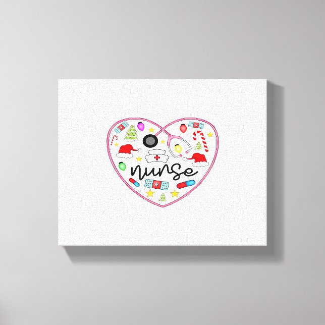 Toile Coeur infirmière, T-shirt surdimensionné Halloween (Recto)