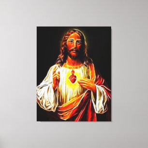 Toile Coeur sacré de Jésus-Christ
