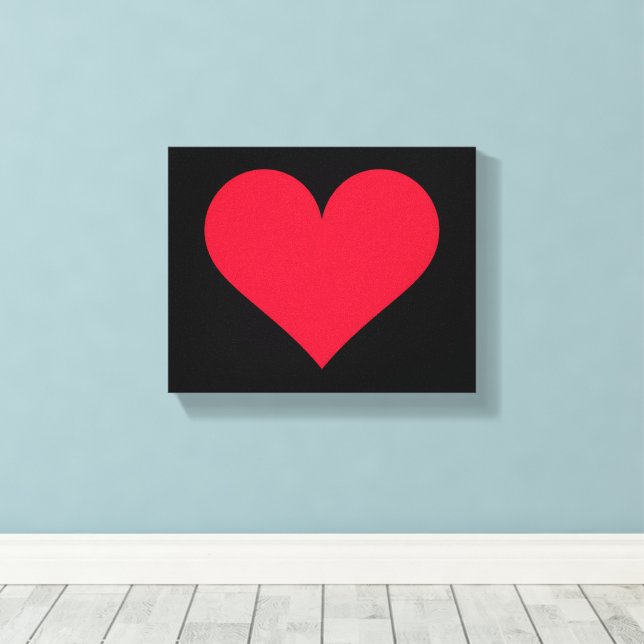 Toile Cœur Saint-Valentin Amour Cœur  (Insitu (Plancher de Bois))