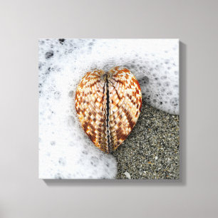 Toile Coeur sur la plage