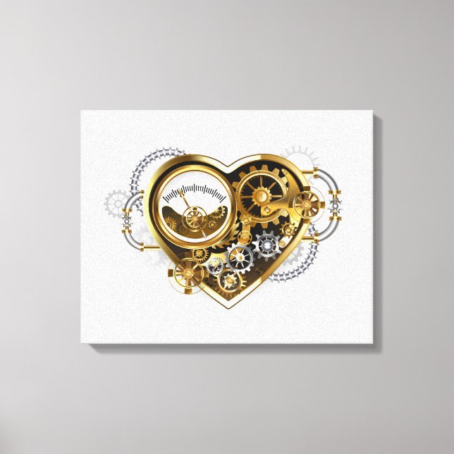 Toile Coeur vapeur avec un manomètre (Recto)