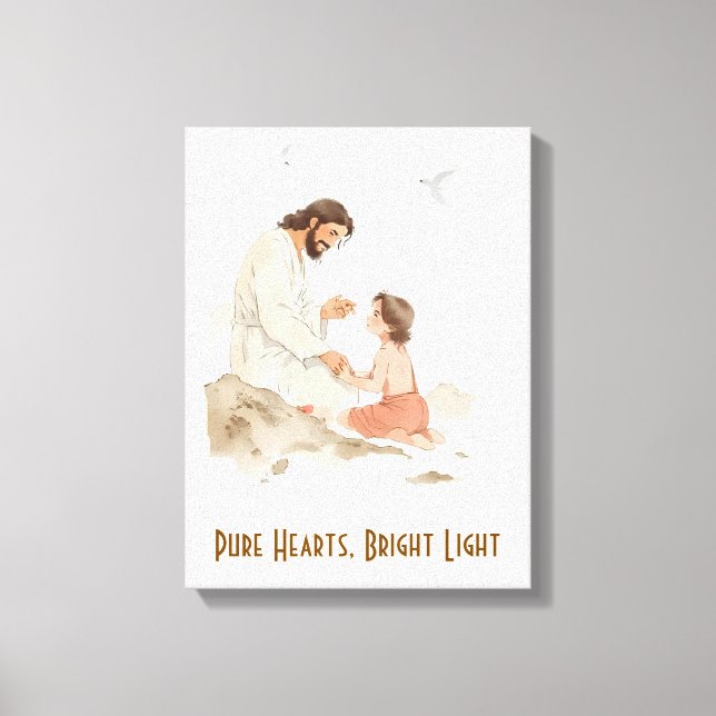 Toile Cœurs Purs Lumière Brillante  (Recto)