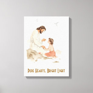 Toile Coeurs purs Lumière vive
