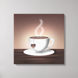 Toile Coffee Latte Wall Art