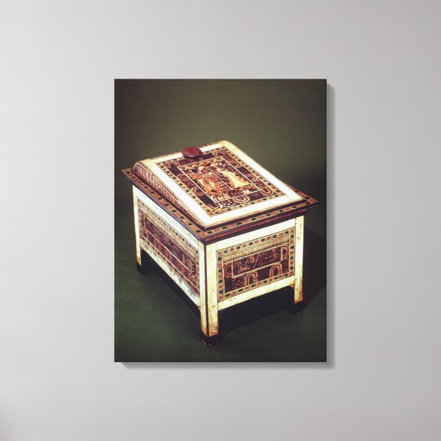 Toile Coffer, du tombeau de Toutankhamon (Recto)