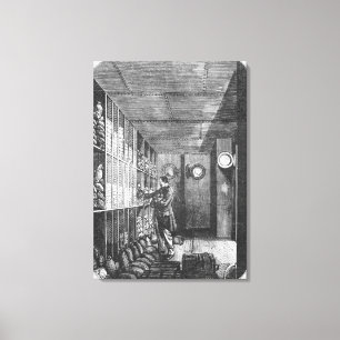 Toile Coffres-forts à la banque de la France à Paris,