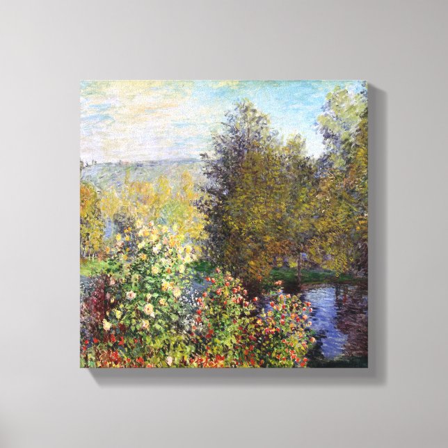 Toile Coin du jardin à Montgeron - Claude Monet (Recto)