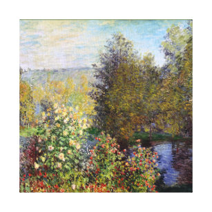 Toile Coin du jardin à Montgeron - Claude Monet