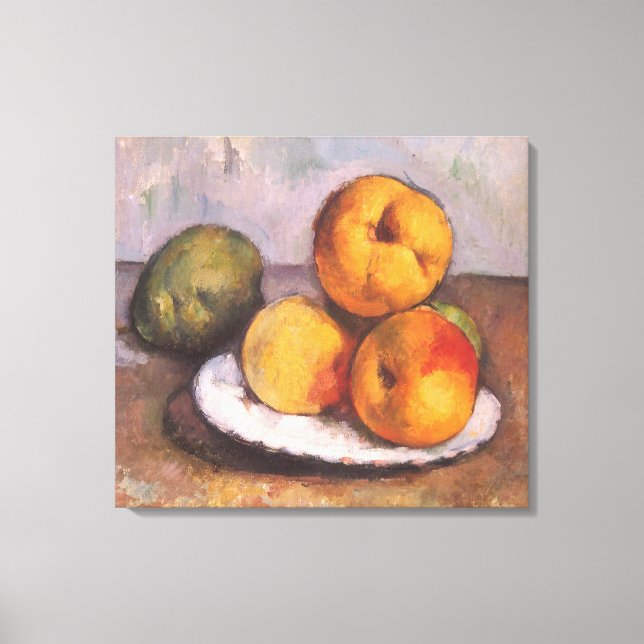 Toile coing, pommes, poires de Paul Cezanne (Recto)