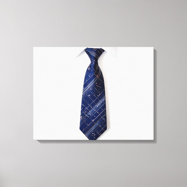 Toile Col cravate bleue (Recto)