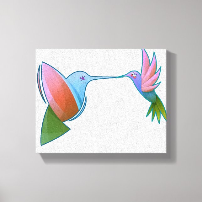 Toile Colibri Coloré (Recto)