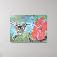 Colibri et Fleur Tropicale