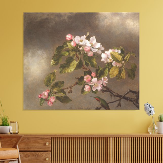 Toile Colibri et fleurs de pommier (Insitu(Salon))