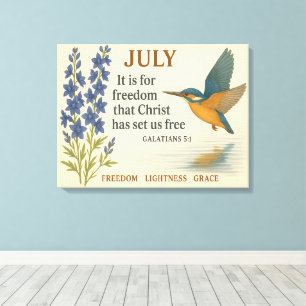 Toile Colibri Inspiration Liberté de Juillet