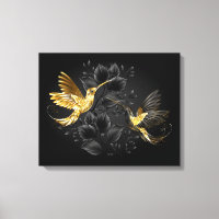 Colibri noir et or