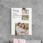Toile Collage Couple Photo & Romantic Family Cadeau<br><div class="desc">Collage Couple Photo & Romantic Family Cadeau</div>